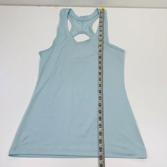 Athleta Nitro Tank Top Lightweight Keyhole Back Yoga Gym Blue Size XS - Picture 9 of 9